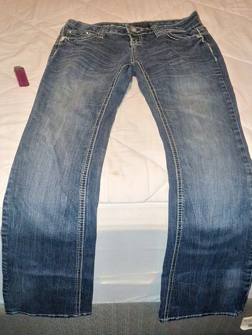 Premiere embellished straight-leg jeans Embellished Blue Waist 12 Jeans